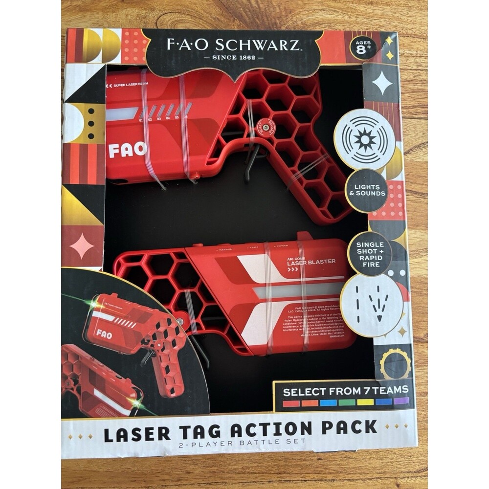 FAO Schwarz Laser Tag Action Pack 2-Player Battle Set
